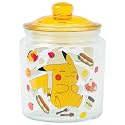 Silver Buffalo Pokemon Pikachu Food Cravings Glass Jar with Lid