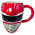 Silver Buffalo Power Rangers Red Ranger Helmet, 3D Sculpted Mug, 20oz