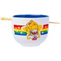 Silver Buffalo Rainbow Brite, Ramen Bowl with Chopsticks, 20oz