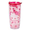 Silver Buffalo Sanrio Hello Kitty Berry, Tumbler with Slide Close Lid, 20oz