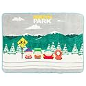 Silver Buffalo South Park Bus Stop Kyle Stan, Fleece Throw Blanket, 45x60in