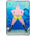 Silver Buffalo Spongebob Squarepants Patrick, Fleece Throw Blanket, 45x60in