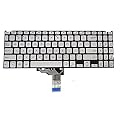 Silver Colour Flex Cable Keyboard Compatible for Asus Vivobook 15 X515DA x515EA X515JA X515FA X515MA X515UA X515EANS X515EP X515EPN X515JAB X515JANS X515JP X515KA X515MANS Series Laptop