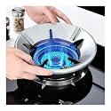 Silver Gas Saver Burner Stand(Pack Of 4) Gas Chula Burner Gas Saver Stand Jali Ring Fire & Windproof Energy Saving, Gas Chula Support Stand 4 Legs Supported For Indian Gas -Metal