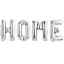 HOME Balloons Aluminum Mylar Foil Big Letter Balloon Silver