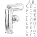 Silver Letter Balloons 40 Inch Large Alphabet Balloon Letter F