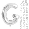 Silver Letter Balloons 40 Inch Large Alphabet Balloon Letter G