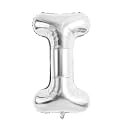Silver Letter Balloons 40 Inch Large Alphabet Balloon Letter I