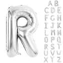 Silver Letter Balloons 40 Inch Large Alphabet Balloon Letter R