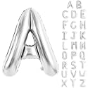 Silver Letter Balloons 40 Inch Large Alphabet Balloon Letter A