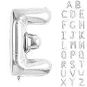 Silver Letter Balloons 40 Inch Large Alphabet Balloon Letter E