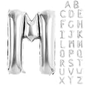 Silver Letter Balloons 40 Inch Large Alphabet Balloon Letter M