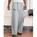 Silver Oversize Track Pants NYC Print