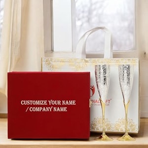 silver plated goblet flute wine glass  39customizable39 tag velvet box amp carry bag  perfect for personalized gifts corporate events weddings and diwali celebrations