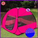 SILVER SHINE Foldable Pink Patterns Popup Kids Play Tent House