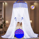 SILVER SHINE Adults Washable ceiling hanging Net for Double Bed Polyester Mosquito Net Polyester Washable Adults Mosquito Net