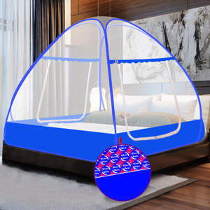 silver shine extra mosquito protection double bed foldable washable mosquito net polyester washable adults mosquito net