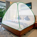 SILVER SHINE Foldable Mosquito Net for Double Bed Adult Use,Portable,Insect Protection Canopy Polyester Washable Adults Mosquito Net