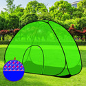 SILVER SHINE Polyester Adults Washable Foldable for Single Bed Mosquito Net With Base Polyester Washable Adults Mosquito Net