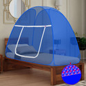 SILVER SHINE Polyester Adults Washable Polyester Foldable for Single Bed Polyester Washable Adults Mosquito Net