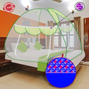 SILVER SHINE Jul & Patti Design Double Bed Polyester Washable Adults Mosquito Net