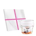 SILVER SPARKLE Epoxy Grout 1 kg All GLITTER SILVER Colors Available (Brand-Fastobond) (5 KG, BABY PINK SILVER SPARKLE)