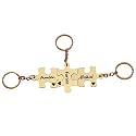 SIlver Valley three Set Puzzle Keychain Customised Personolised Name Keyring Stylish Couple Gift for Girlfriend Boyfriend Available in Four Colors