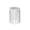 Silver Vent Cap 304 Stainless Steel 1.8 4.1 7.5 2.8 6.0 6.8 inch, Vent Cap for Pipe PVC, Detachable Vent Cover for Flats, Apartment, Garage(2.8inch)