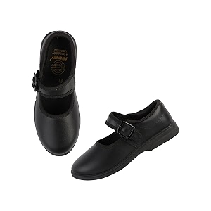 silverarrow girl39s stridesmart school uniform dress shoes with buckle  memory foam cushion amp anti-bacterial technology  lightweight amp comfortable  durable amp anti-skid
