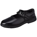 SilverArrow Girls Stridesmart School Uniform Dress Shoes with Buckle | Memory Foam Cushion & Anti-Bacterial Technology | Lightweight & Comfortable | Durable & Anti-Skid