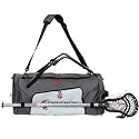 Silverfin Lacrosse Bag |With 2 Stick Holders & Multi Pockets for All of Your Lacrosse Equipment |Use as a Backpack or Duffel Bag| Lacrosse Gear Bag for Boys, Youth, Men With Adjustable Shoulder Straps