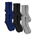 Silverts Non-Skid Hospital Socks 6 Pack, Safety Grip for Men &amp; Women
