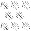Silverware Set 40 Pieces, Stainless Steel Flatware Set, Mirror Polish Cutlery Set, Utensil Sets Service Set for 8 (Silver)