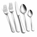 Silverware Set for 8, Stainless Steel Flatware Cutlery Set, Mirror Polished