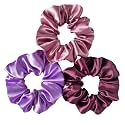 Silvr Bear Luxury Satin Scrunchies Set for Women, Girls | Anti-Hair-Breakage Hair Ties