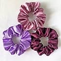 SILVR BEAR Luxury Satin Scrunchies, Hair Ties, Scrunchies Set for Girls, Women, Best gift for Sister, Friend, Mom (Designer Edition)
