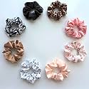 SILVR BEAR Luxury Satin Scrunchies, Hair Ties, Scrunchies Set for Girls, Women, Best gift for Sister, Friend, Mom (Designer Edition)