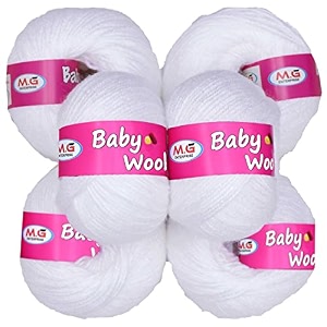 100 acrylic wool white 10 pc baby wool wool ball hand knitting woolart craft soft fingering crochet hook yarn needle knitting yarn threa i jka