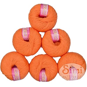 100 acrylic wool orange 10 pc baby wool wool ball hand knitting woolart craft soft fingering crochet hook yarn needle knitting yarn threa a bde