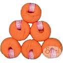 100% Acrylic Wool Orange (12 pc) Baby Wool Wool Ball Hand Knitting Wool/Art Craft Soft Fingering Crochet Hook Yarn, Needle Knitting Yarn Threa B Che