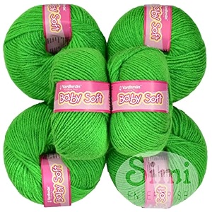 100 acrylic wool parrot green 14 pc baby wool wool ball hand knitting woolart craft soft fingering crochet hook yarn needle knitting yarn threa s tbg