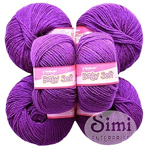 100 acrylic wool purple 12 pc baby wool wool ball hand knitting woolart craft soft fingering crochet hook yarn needle knitting yarn threa l mrc