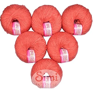 100 acrylic wool salmon 14 pc baby wool wool ball hand knitting woolart craft soft fingering crochet hook yarn needle knitting yarn threa ba