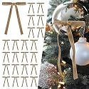 SIMISI RIBBON 24Pcs Christmas Velvet Ribbon Bows Decorations for Tree
