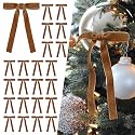 SIMISI RIBBON 24Pcs Christmas Velvet Ribbon Bows Decorations for Tree