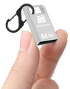 Simmtronics Ultra Speed Teeny 64GB Flash Drive USB 2.0 Metal Body With Hook, Only For Laptop 64 GB Pen Drive Compatible with Desktop Computer, Laptop, Audio Player, Mobile, Tablet, Television USB 2.0 Metal Case (Grey)