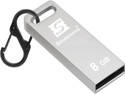 Simmtronics Ultra Speed USB 2.0 8GB Flash Drive Metal Body With Anti Lost Hook 8 GB Pen Drive Compatible with Desktop Computer, Laptop, Mobile, Television USB 2.0 Metal Case (Silver)