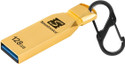 Simmtronics ZipX Ultra 128GB Flash Drive USB 3.0 Metal Body With Anti Lost Hook 128 GB Pen Drive Compatible with Desktop Computer, Laptop USB 3.0 Metal Case (Gold)