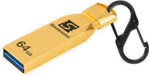 simmtronics zipx ultra usb 30 64gb flash drive metal body with anti lost hook 64 gb pen drive compatible with desktop computer laptop mobile television usb 30 metal case gold