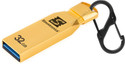 Simmtronics ZipX Ultra USB 3.0 32GB Flash Drive Metal Body With Anti Lost Hook 32 GB Pen Drive Compatible with Desktop Computer, Laptop, Mobile, Television USB 3.0 Metal Case (Gold)